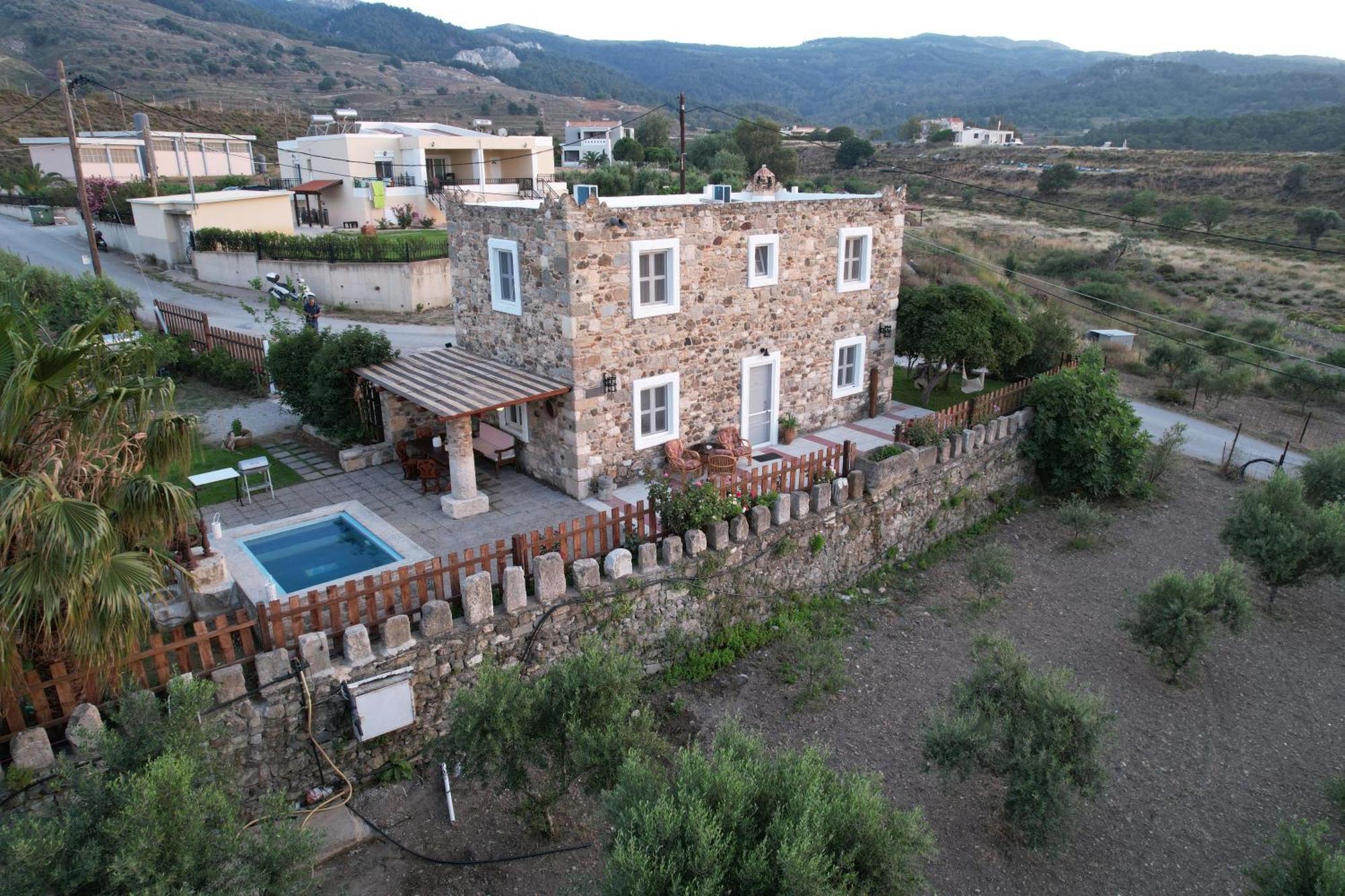 Traditional Kos Villa With Swimming Pool, Lawn Yard And Bbq Exteriér fotografie