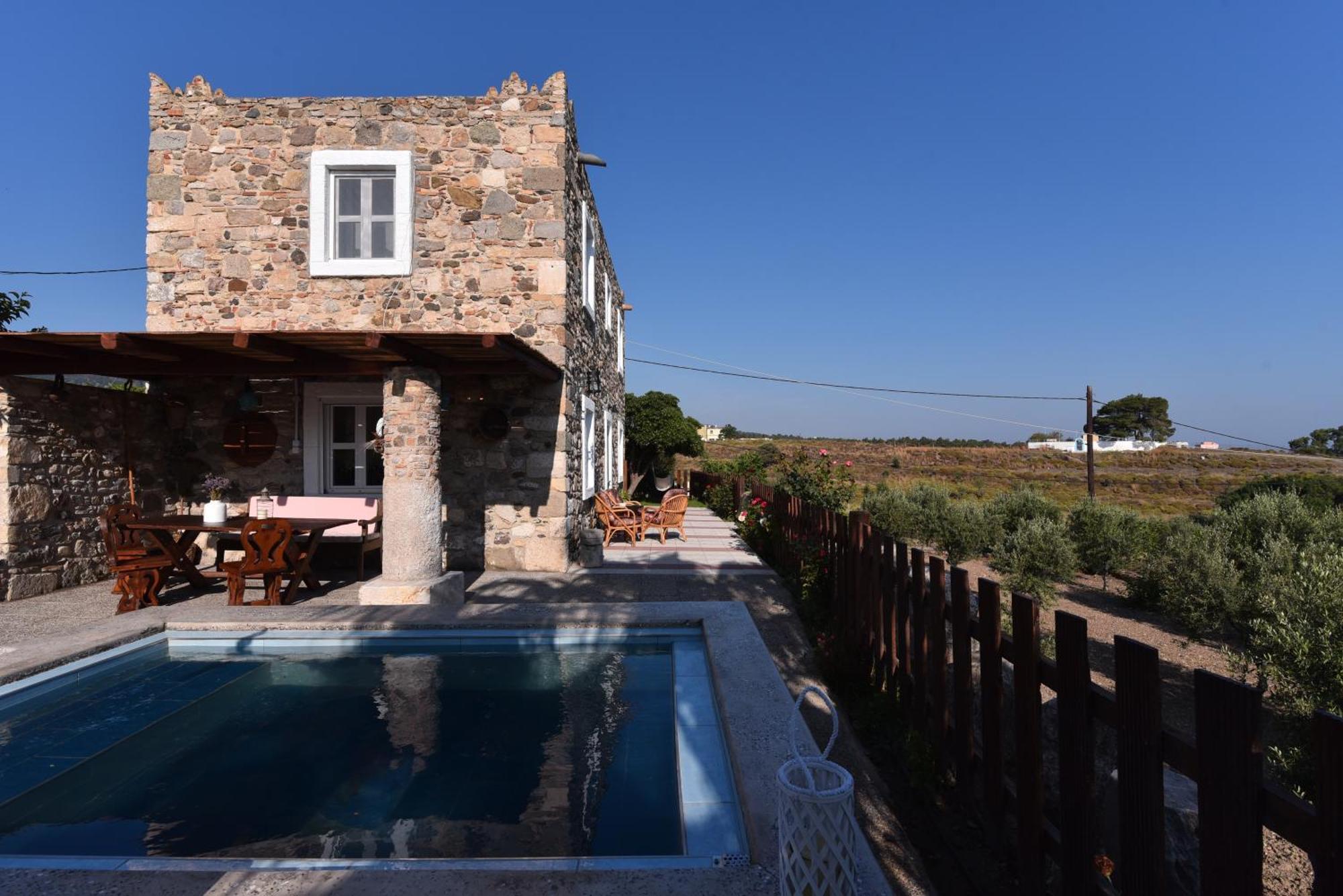 Traditional Kos Villa With Swimming Pool, Lawn Yard And Bbq Exteriér fotografie